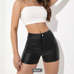Cute stretch leather shorts! S&M available!